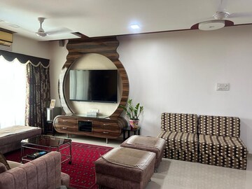 Living Room in 3 BHK Apartment at Rustomjee OZone, Goregaon West – for Rent