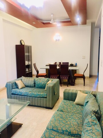 Living Room in 3 BHK Apartment at Panchsheel Enclave – for Rent