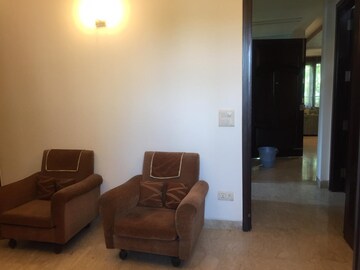 Living Room in 3 BHK Apartment at Panchsheel Enclave – for Rent