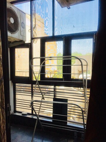 Balcony in 3 BHK Apartment at Panchsheel Enclave – for Rent