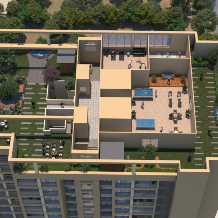 Balcony, mansion-sky-meridian 2 Bedroom 700 Sq.Ft. Apartment In Tathawade Pune 8901769