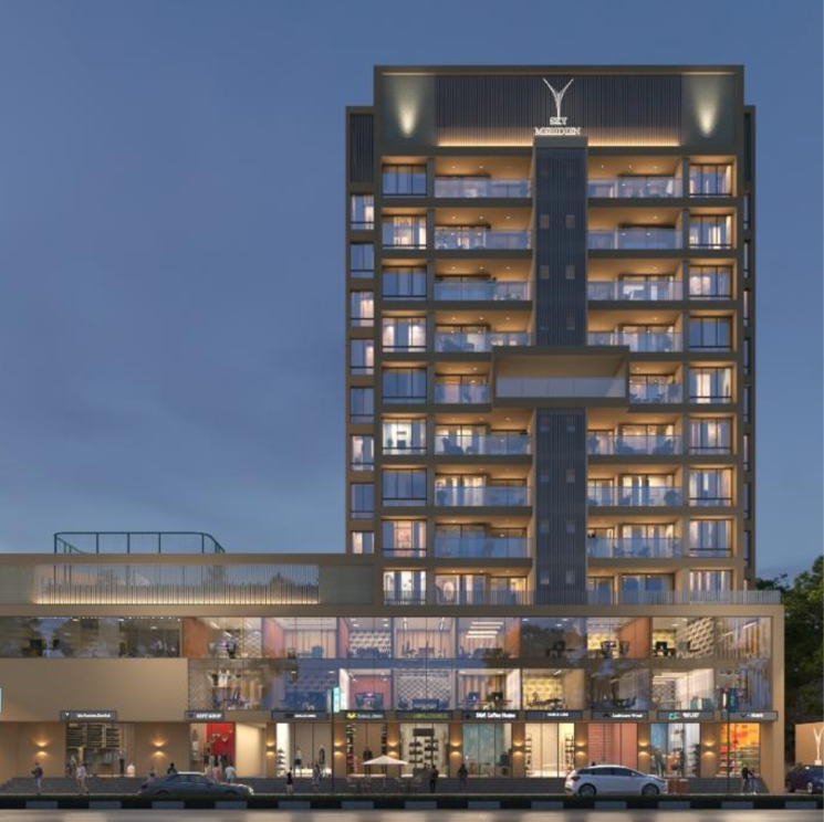 Exterior View, mansion-sky-meridian 2 Bedroom 700 Sq.Ft. Apartment In Tathawade Pune 8901769