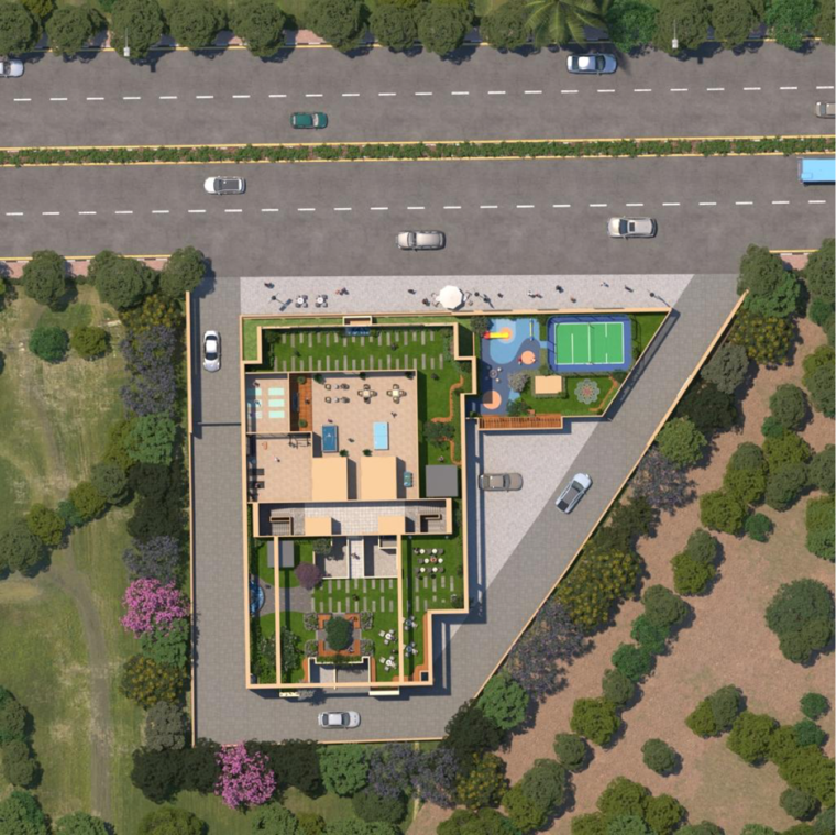 Master Plan, mansion-sky-meridian 2 Bedroom 700 Sq.Ft. Apartment In Tathawade Pune 8901769