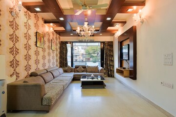 Living Room in 3 BHK Apartment at Green Park – for Rent