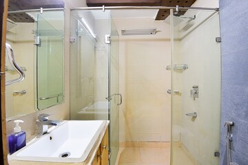 Bathroom in 3 BHK Apartment at Green Park – for Rent