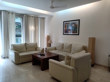 Living Room in 3 BHK Apartment at Defence Colony – for Rent