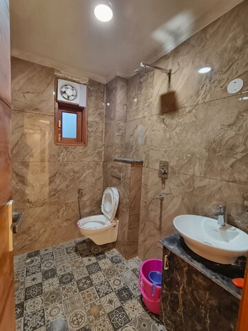 Bathroom in 3 BHK Apartment at Panchsheel Vihar – for Rent