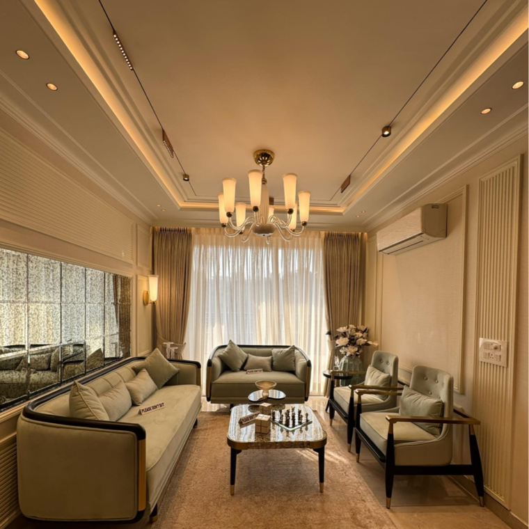 Living Room, nagla road 3 Bedroom 2025 Sq.Ft. Apartment In Nagla Road Zirakpur 8901888