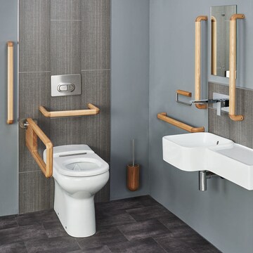 Bathroom in 3 BHK Builder Floor at RWA Apartments Sector 50, Sector 50 – for Rent