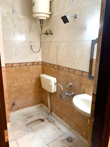 Bathroom in 2 BHK Builder Floor at Mehrauli – for Rent