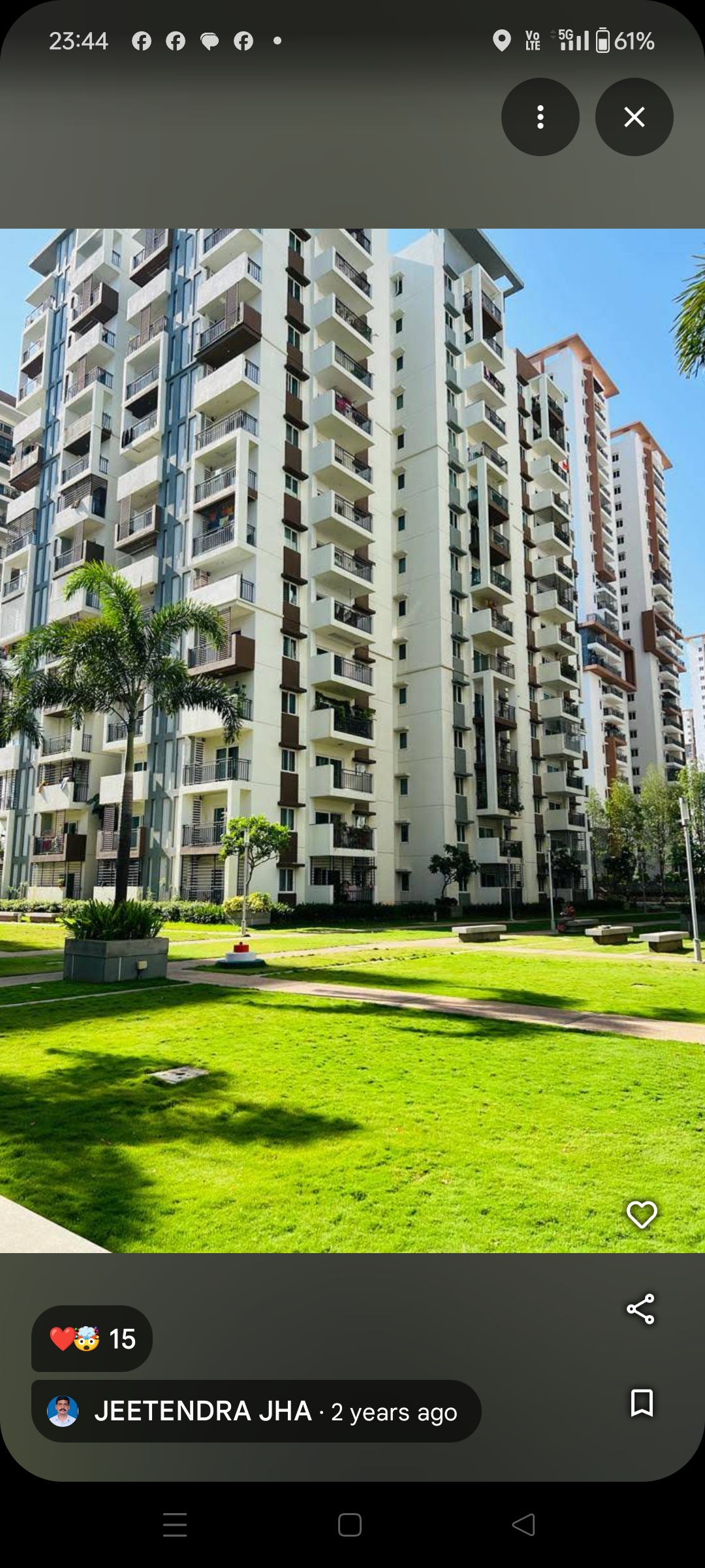 3 BHK + Pooja Room Apartment For Rent in Aparna Sarovar Zenith