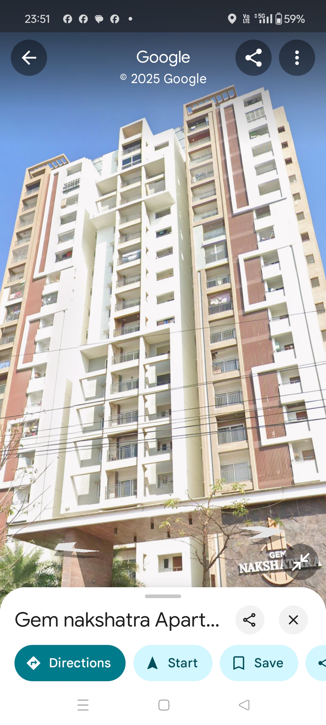 3 BHK + Pooja Room Apartment For Rent in Gem Nakshatra