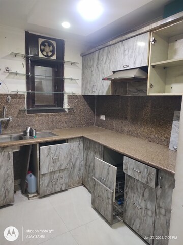 Kitchen in 2 BHK Builder Floor at Mehrauli – for Rent