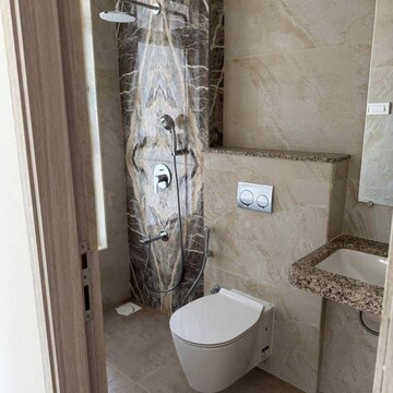 Bathroom in 2 BHK Apartment at Mahavir Universe Stellar CHS, Kukreja – for Rent