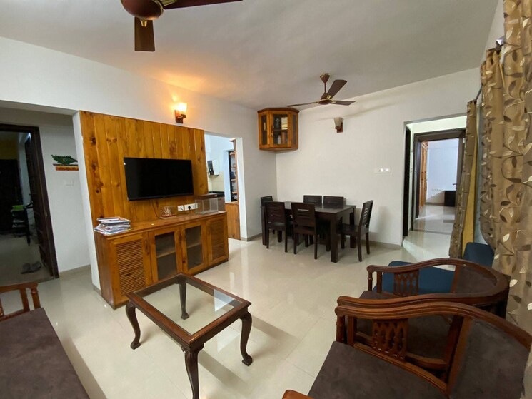 Living Room, organic-dhanorina 2 Bedroom 700 Sq.Ft. Apartment In Dhanori Pune 8902161