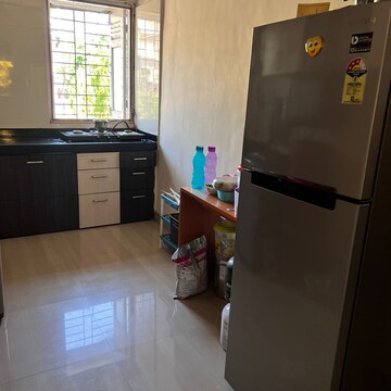 Kitchen in 1 BHK Apartment at Sai Samarth CHS Goregaon West, Somani Gram – for Rent
