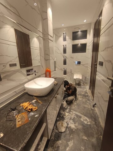 Attached Bathroom in 3 BHK Apartment at Navbharat Apartments, Paschim Vihar – for Rent