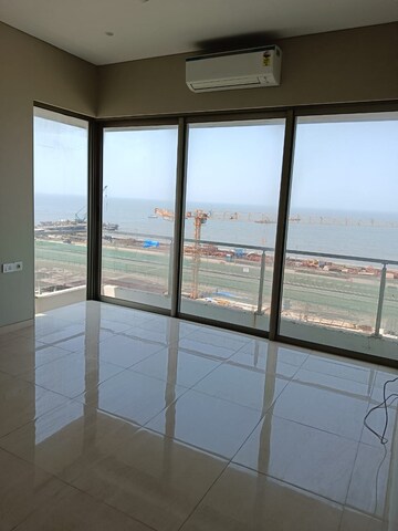 Living Room in 3 BHK Apartment at Worli Sea Face – for Rent