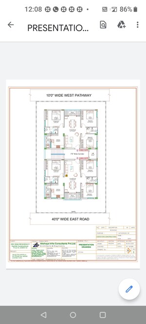 Floor Plan in 2.5 BHK Apartment at Tellapur – for Sale