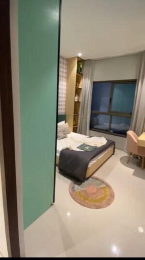 Living Room in 1 BHK Apartment at Sanghvi S3 Skygreens, Mira Road – for Sale