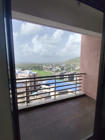 Balcony in 1 BHK Apartment at Poonam Park View, Virar West – for Rent