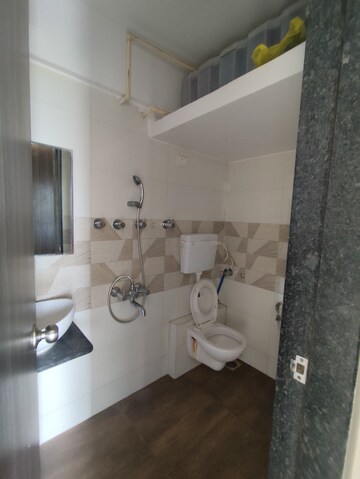 Bathroom in 1 BHK Apartment at Poonam Park View, Virar West – for Rent