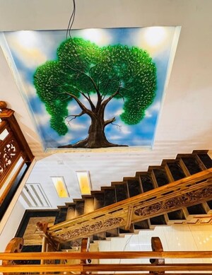 Staircase in 4 BHK Builder Floor at Sector 31 – for Sale