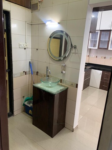 Bathroom in 1 BHK Apartment at City Park CHS, Khanda Colony – for Rent