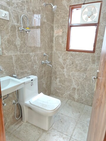 Bathroom in 2 BHK Builder Floor at Saket – for Rent