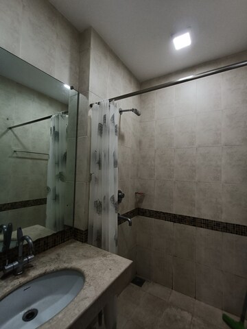 Bathroom in 3 BHK Apartment at Oberoi Realty Woods, Goregaon East – for Rent