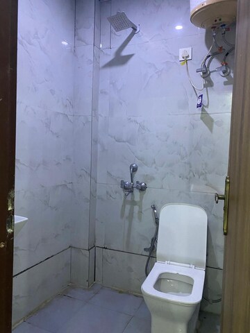 Bathroom in 1 RK Builder Floor at Sushant Lok I – for Rent