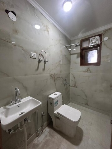 Bathroom in 2 BHK Builder Floor at Saket – for Rent