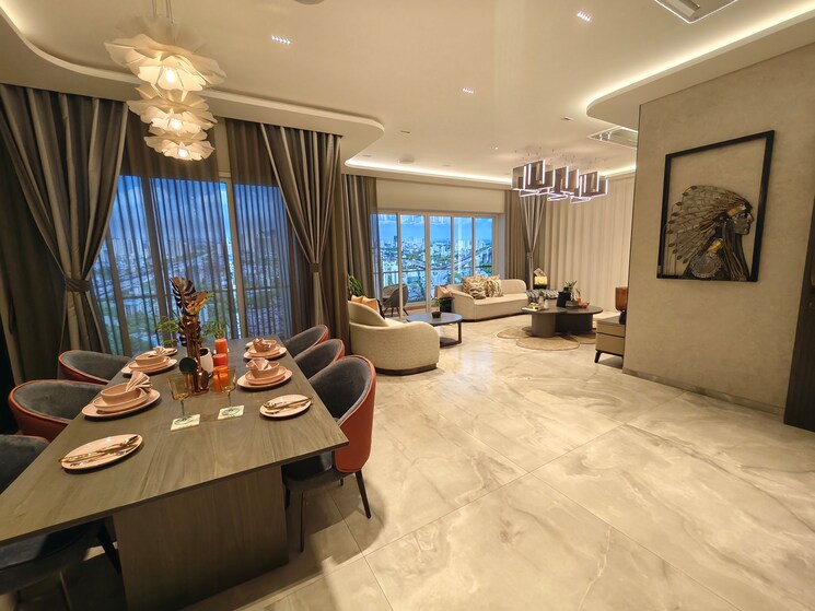 Living Room, sheth-avalon 4 Bedroom 1891 Sq.Ft. Apartment In Laxmi Nagar Thane 8903072