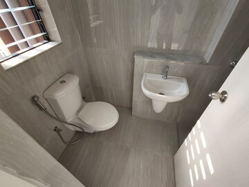 Bathroom in 3 BHK Apartment at Runwal Gardens Phase 2, Dombivli East – for Rent