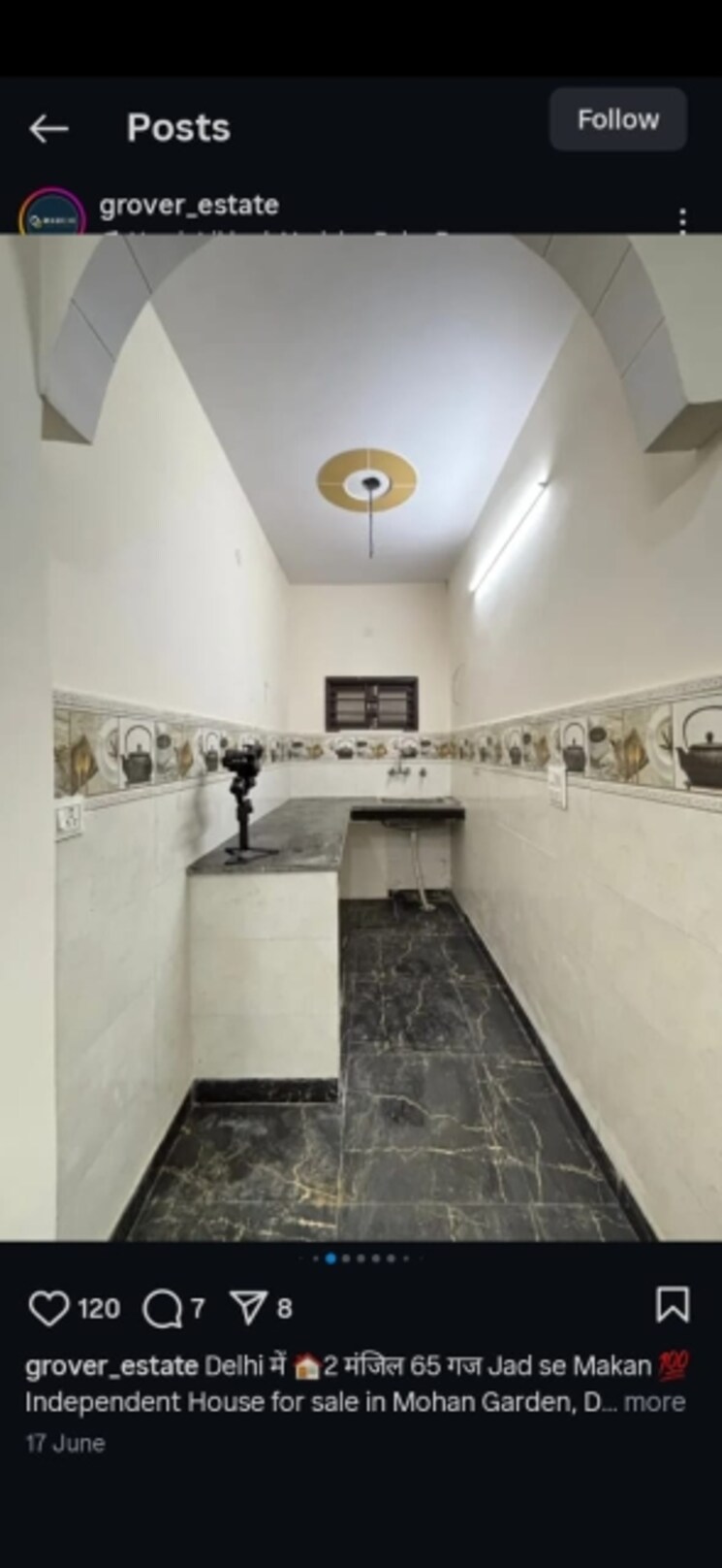 Kitchen, sector 30 3.5 Bedroom 2700 Sq.Ft. Builder Floor In Sector 30 Faridabad 8903149