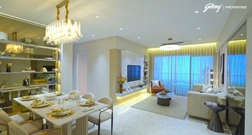 Living Room in 2 BHK Apartment at Godrej Bayview Vashi, Vashi Sector 9 – for Sale