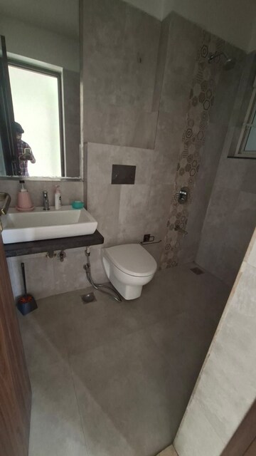 Bathroom in 2 BHK Apartment at Omkar Ananta, Goregaon East – for Rent
