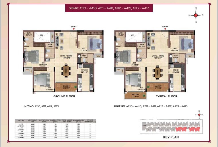 Floor Plan, casagrand-regal 3 Bedroom 1621 Sq.Ft. Apartment In Nagavara Bangalore 8903547