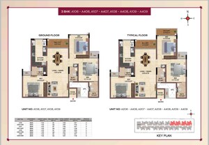 Floor Plan in 3 BHK Apartment at Casagrand Regal, Nagavara – for Sale