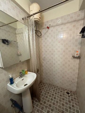 Bathroom in 2 BHK Apartment at Mainland Camelot Royale, Viman Nagar – for Rent