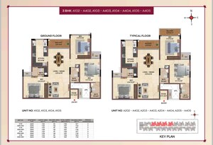 Floor Plan in 3 BHK Apartment at Casagrand Regal, Nagavara – for Sale