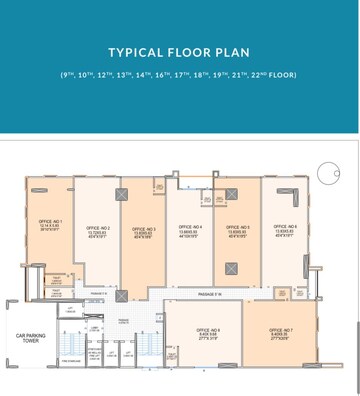 Floor Plan in  Office Space at Baner – for Sale
