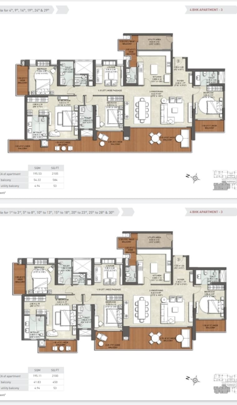 Floor Plan, kalpataru-vista 6+ Bedroom 8000 Sq.Ft. Penthouse In Sector 128 Noida 8903715