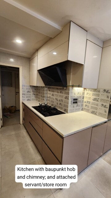 Kitchen in 3.5 BHK Builder Floor at Emaar The Palm Drive-Palm Studios, Sector 66 – for Rent