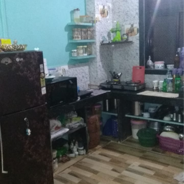 Kitchen in 1 RK Apartment at Dombivli West – for Sale