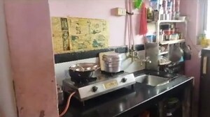 Kitchen in 1 BHK Apartment at Samrat Ashok CHS, Kandivali East – for Sale