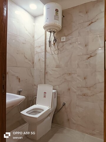 Bathroom in 3 BHK Builder Floor at Chattarpur – for Rent