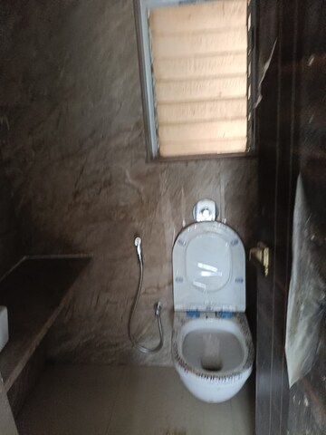 Bathroom in 3 BHK Apartment at Kanak Heights Geeta Bhavan CHS, Malad East – for Rent