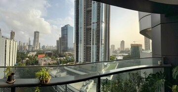 Balcony in 3 BHK Apartment at Omkar 1973, Worli – for Rent
