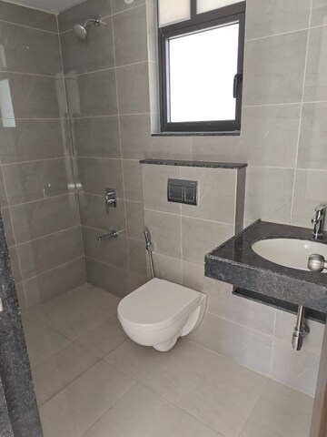 Bathroom in 2 BHK Apartment at Shapoorji Pallonji Sensorium, Hinjewadi – for Rent